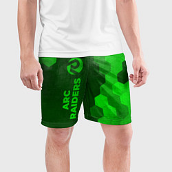 Шорты спортивные мужские ARC Raiders - green gradient по-вертикали, цвет: 3D-принт — фото 2