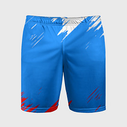 Шорты спортивные мужские Патриот Россия - флаг, цвет: 3D-принт