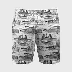 Мужские спортивные шорты Питер и корюшка