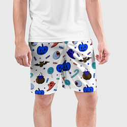 Шорты спортивные мужские Halloween white, цвет: 3D-принт — фото 2