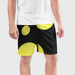 Шорты спортивные мужские Лава лампа макро баланс абстракция, цвет: 3D-принт — фото 2