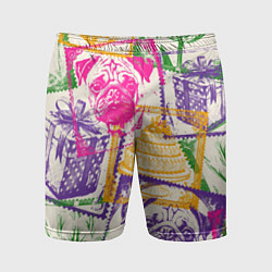 Мужские спортивные шорты Мопс и праздник