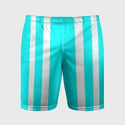 Мужские спортивные шорты Color blue white stripes