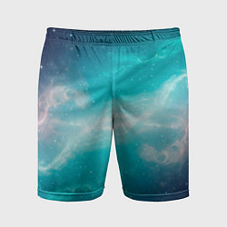 Шорты спортивные мужские Галактическое сияние небес, цвет: 3D-принт