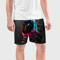 Шорты спортивные мужские Abstract graphics, цвет: 3D-принт — фото 2