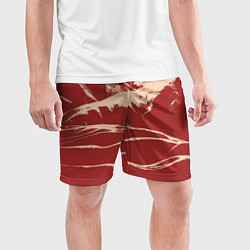 Шорты спортивные мужские Песочные горы-абстракция, цвет: 3D-принт — фото 2