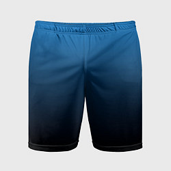 Шорты спортивные мужские Blue gradient, цвет: 3D-принт