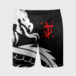 Шорты спортивные мужские Doom dragon steel, цвет: 3D-принт