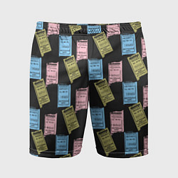 Шорты спортивные мужские Советские билеты транспорта, цвет: 3D-принт