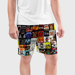 Шорты спортивные мужские Metallica - обложки альбомов и песен, цвет: 3D-принт — фото 2