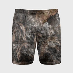 Мужские спортивные шорты Абстракция - brown darkness