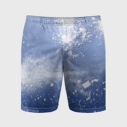 Шорты спортивные мужские Снежки попали в тебя, цвет: 3D-принт