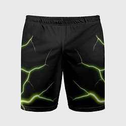 Шорты спортивные мужские Color green black, цвет: 3D-принт