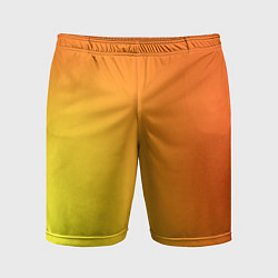 Шорты спортивные мужские Color orange red, цвет: 3D-принт
