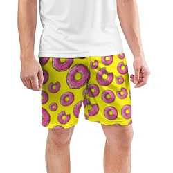 Шорты спортивные мужские Пончики Гомера, цвет: 3D-принт — фото 2