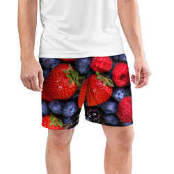 Шорты спортивные мужские Berries, цвет: 3D-принт — фото 2