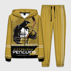 Костюм мужской Pittsburgh Penguins, цвет: 3D-черный