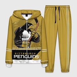 Костюм мужской Pittsburgh Penguins, цвет: 3D-белый