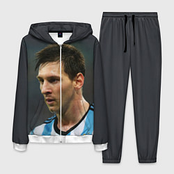 Костюм мужской Leo Messi, цвет: 3D-белый