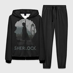 Костюм мужской Sherlock World, цвет: 3D-черный