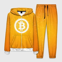 Костюм мужской Bitcoin Orange, цвет: 3D-белый
