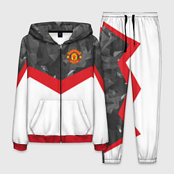 Костюм мужской Man United FC: Grey Polygons, цвет: 3D-красный