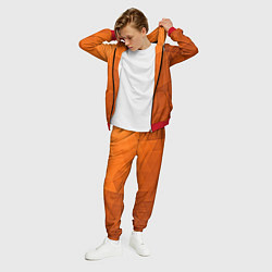 Костюм мужской Orange abstraction, цвет: 3D-красный — фото 2