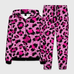Костюм мужской Розовый леопард, цвет: 3D-черный