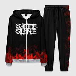 Костюм мужской Suicide Silence: Red Flame цвета 3D-меланж — фото 1