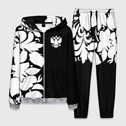 Костюм мужской Russia: B&W Floral, цвет: 3D-меланж