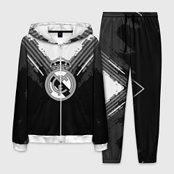 Костюм мужской FC Real Madrid: Black Style, цвет: 3D-белый