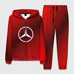 Костюм мужской Mercedes: Red Carbon, цвет: 3D-красный