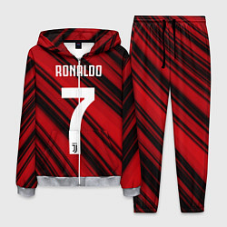 Костюм мужской Ronaldo 7: Red Sport, цвет: 3D-меланж