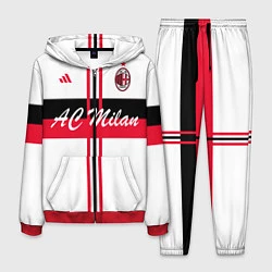 Костюм мужской AC Milan: White Form, цвет: 3D-красный