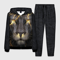 Костюм мужской Лев с молнией цвета 3D-черный — фото 1