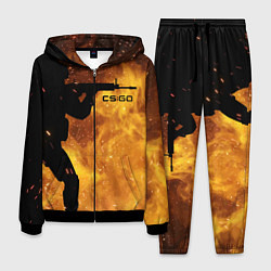 Костюм мужской CS:GO Dark Fire, цвет: 3D-черный