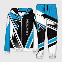 Костюм мужской Hockey black blue white, цвет: 3D-белый