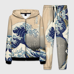 Костюм мужской Kanagawa Wave Art, цвет: 3D-черный