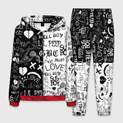 Костюм мужской LIL PEEP LOGOBOMBING, цвет: 3D-красный
