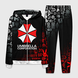 Костюм мужской RESIDENT EVIL UMBRELLA CORP, цвет: 3D-белый