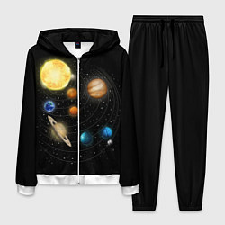Костюм мужской Солнечная Система, цвет: 3D-белый