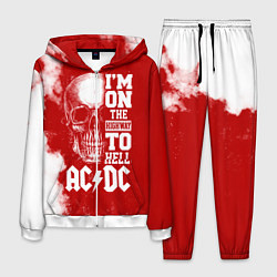 Костюм мужской I'm on the highway to hell ACDC, цвет: 3D-белый