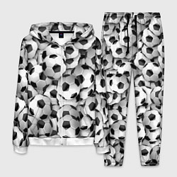 Мужской костюм Футбольные мячи много