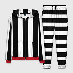 Костюм мужской Полоска, цвет: 3D-красный