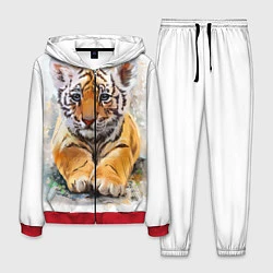 Костюм мужской Tiger Art, цвет: 3D-красный