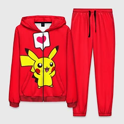 Костюм мужской Pikachu Pika Pika, цвет: 3D-красный