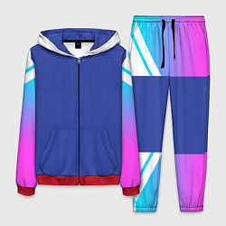 Костюм мужской NEON GRADIENT FITNESS UNIFORM, цвет: 3D-красный