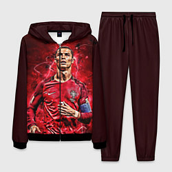 Костюм мужской Cristiano Ronaldo Portugal, цвет: 3D-черный