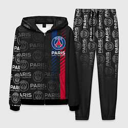 Костюм мужской ФК ПСЖ PARIS SAINT GERMAIN, цвет: 3D-черный