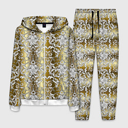 Мужской костюм Versace gold & white